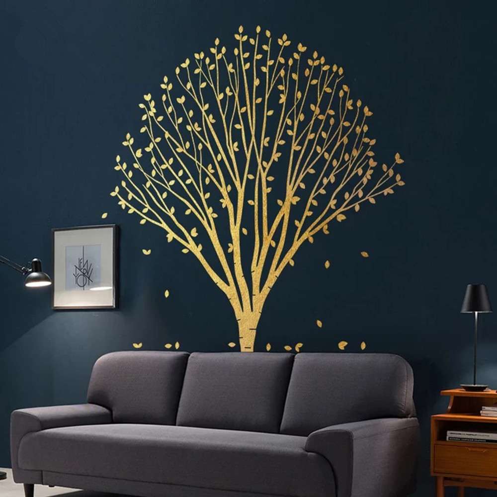 Tree Leaf Wall Sticker for Kids Room Living room Bedroom Bathroom Nursery Room